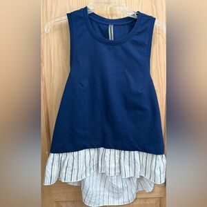 Anthropologie Open Back Twofer Tank